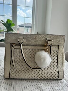 Kate Spade New York Cream Leather Satchel